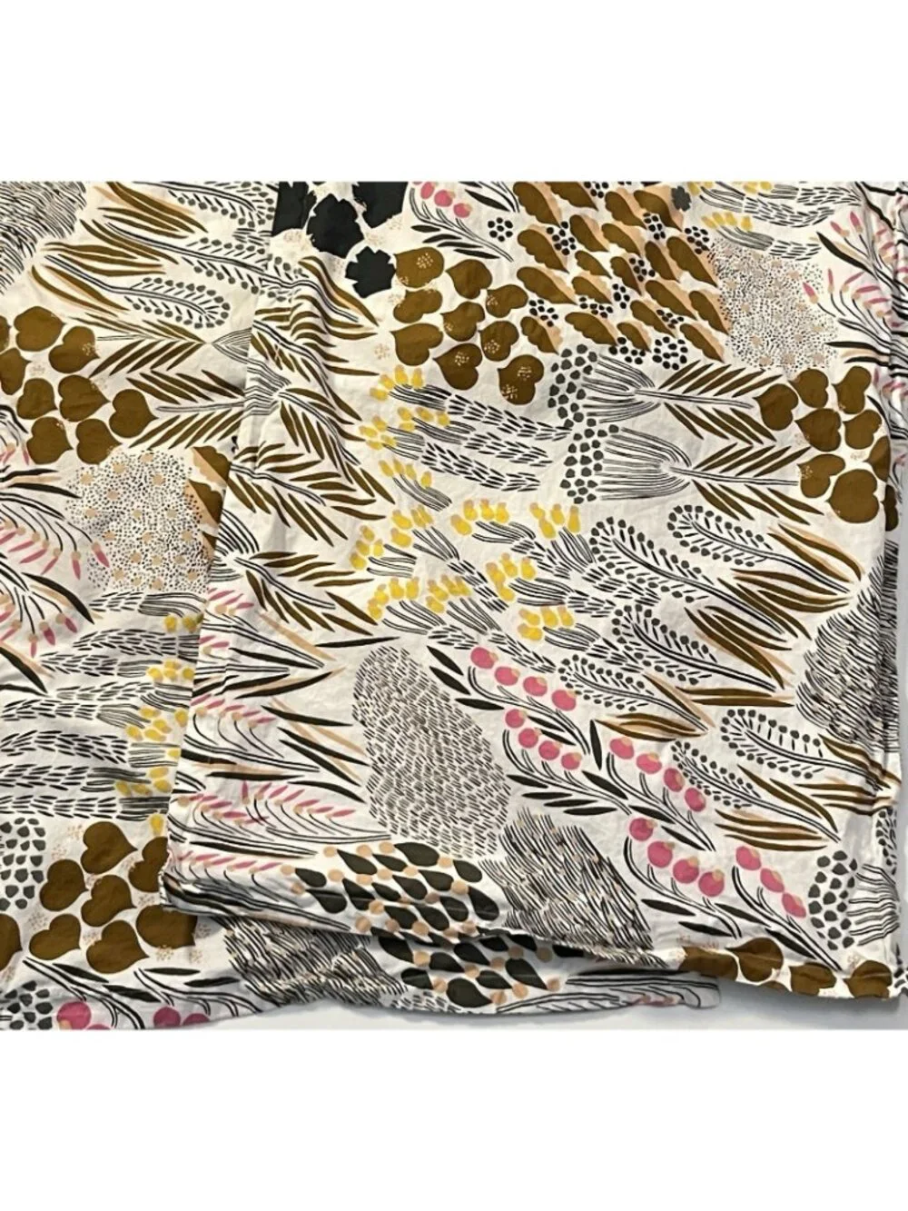 Marimekko Pieni Letto King Shams Pair 100% Cotton Botanical Floral Mexico Floral